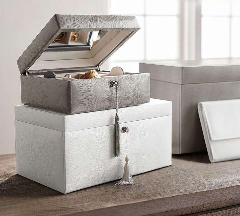 Mckenna Personalized Jewelry Box Medium Pottery Barn Australia